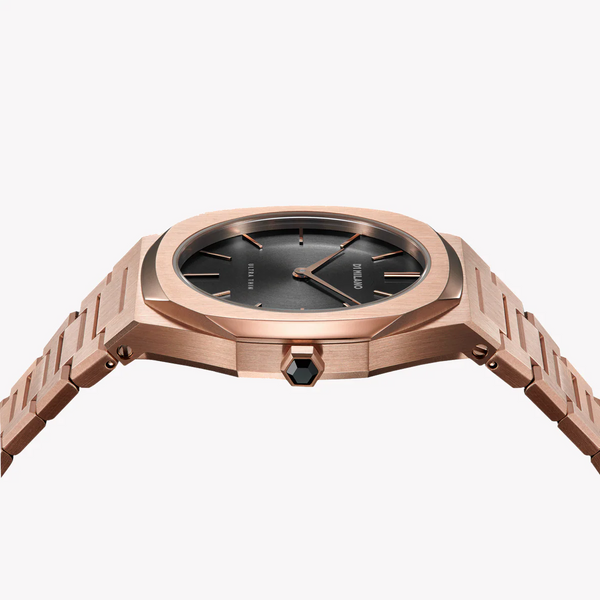 D1 MILANO Women's Rose Gold Watch, Black Dial | D1-UTBL06 by i-watch