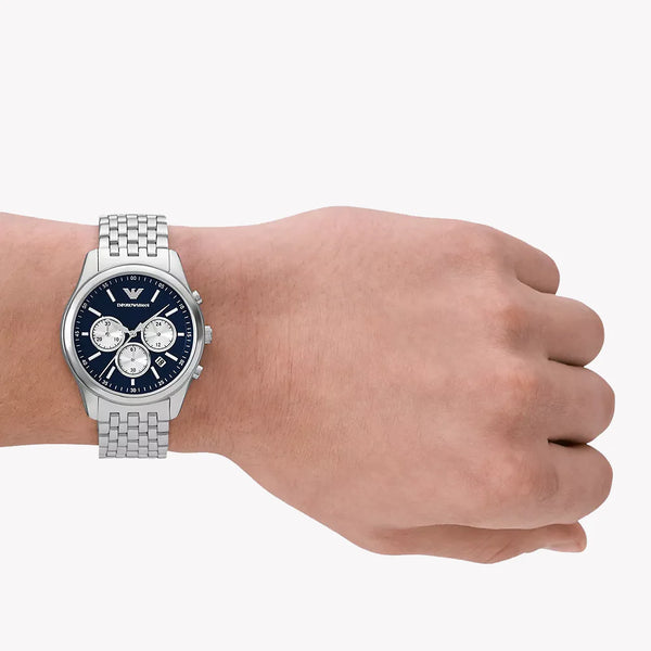 Emporio Armani Men's Stainless Steel Watch, Blue Dial | Ar11582