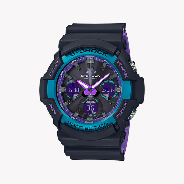 Casio G-Shock Gas-100bl-1adr - Tough Luxury For Modern Adventurers Men's Watch With Black Resin BAnd and Digital Dial by i-watch