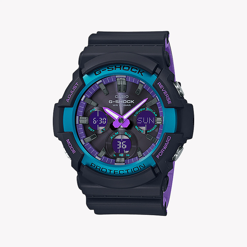 Casio G-Shock Gas-100bl-1adr - Tough Luxury For Modern Adventurers Men's Watch With Black Resin BAnd and Digital Dial by i-watch