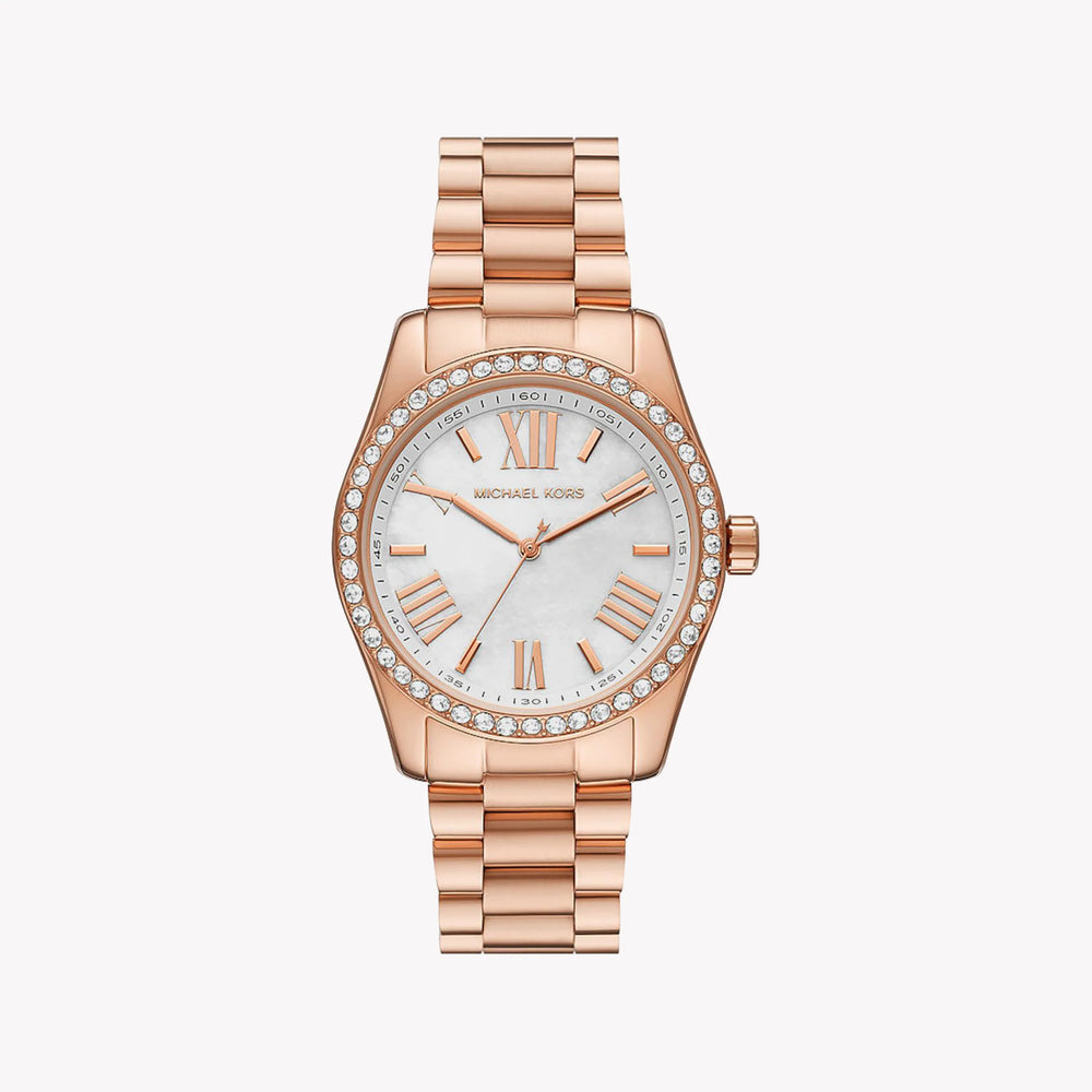 Michael Kors Women's Rose Gold Watch, White Dial | Mk1088set by i-watch