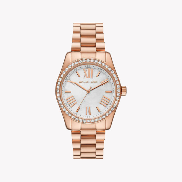 Michael Kors Women's Rose Gold Watch, White Dial | Mk1088set by i-watch