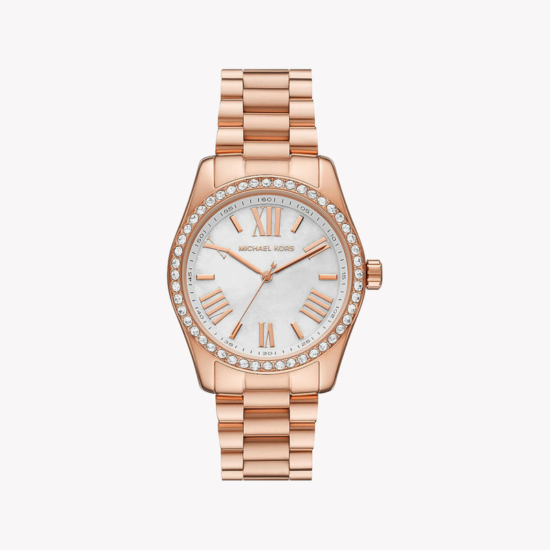 Michael Kors Women's Rose Gold Watch, White Dial | Mk1088set by i-watch