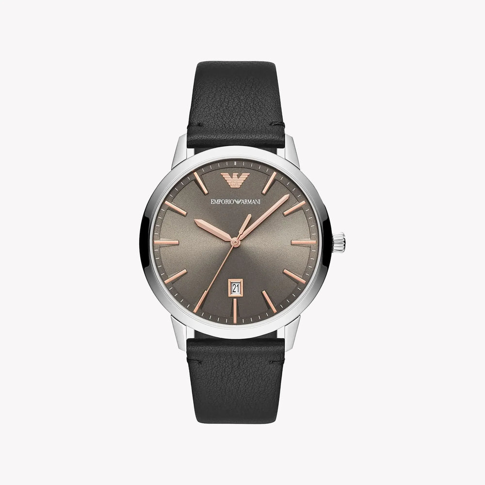 Emporio Armani Men's Silver Watch, Brown Dial | Ar11277 by i-watch