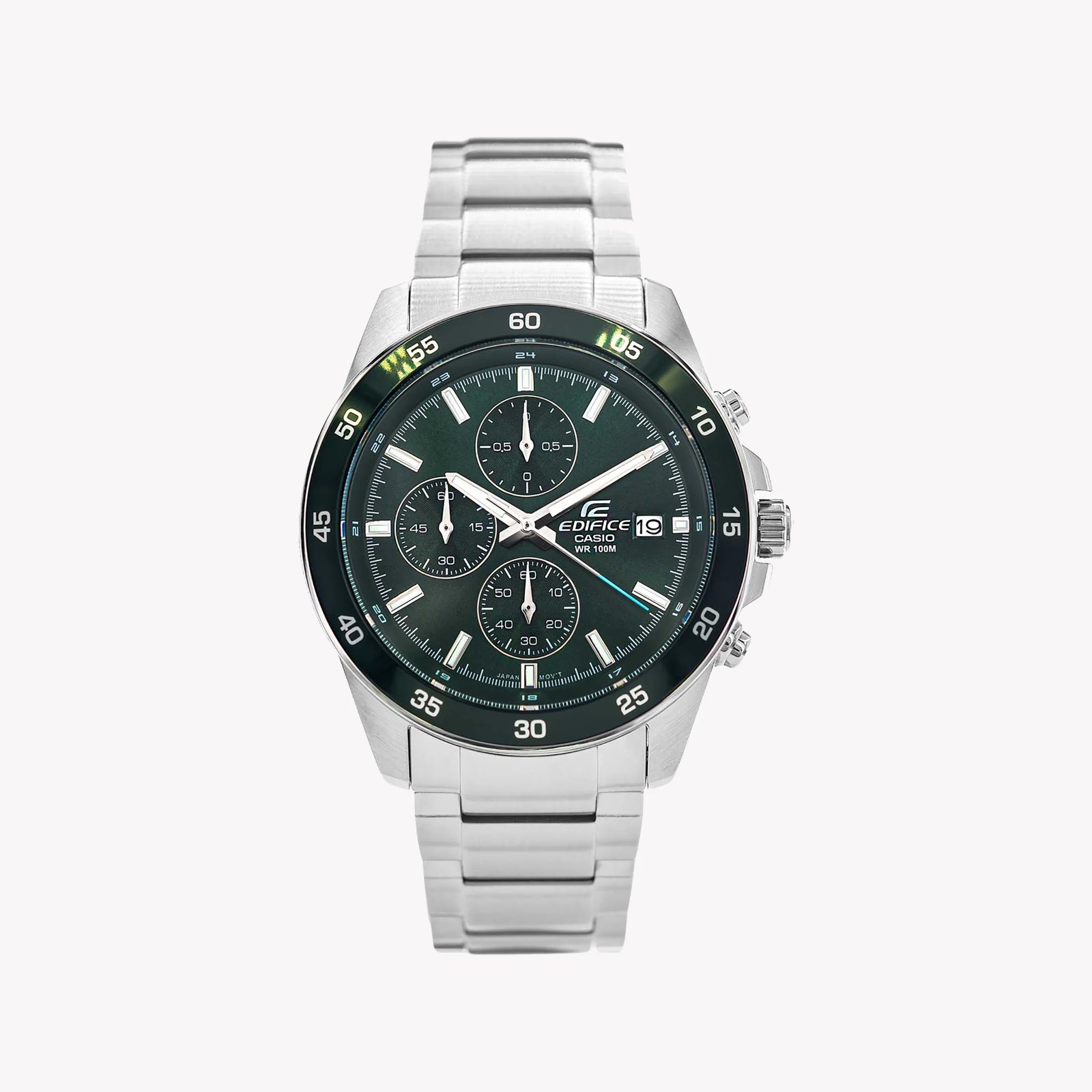 Edifice Men's Stainless Steel Green Dial Watch | Efr-526d-3avuef by i-watch