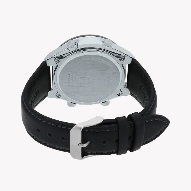 Casio Edifice Era-110bl-1avdf - Chic & Robust Men's Watch With Leather Band & Black Dial by i-watch