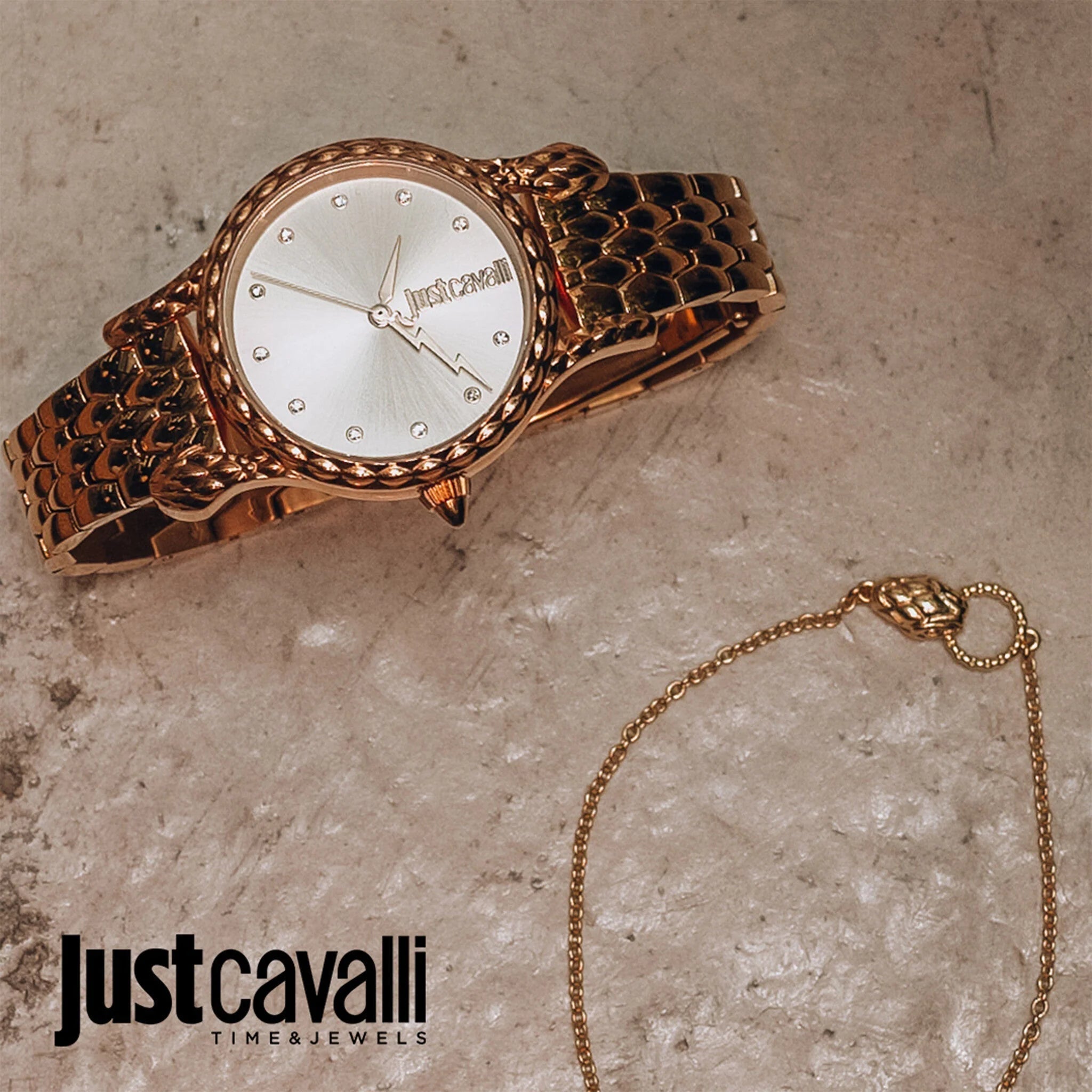 JUST CAVALLI Women's Watch with Gold Stainless Steel Case and Gold Stainless Steel Band-i-Watch-3