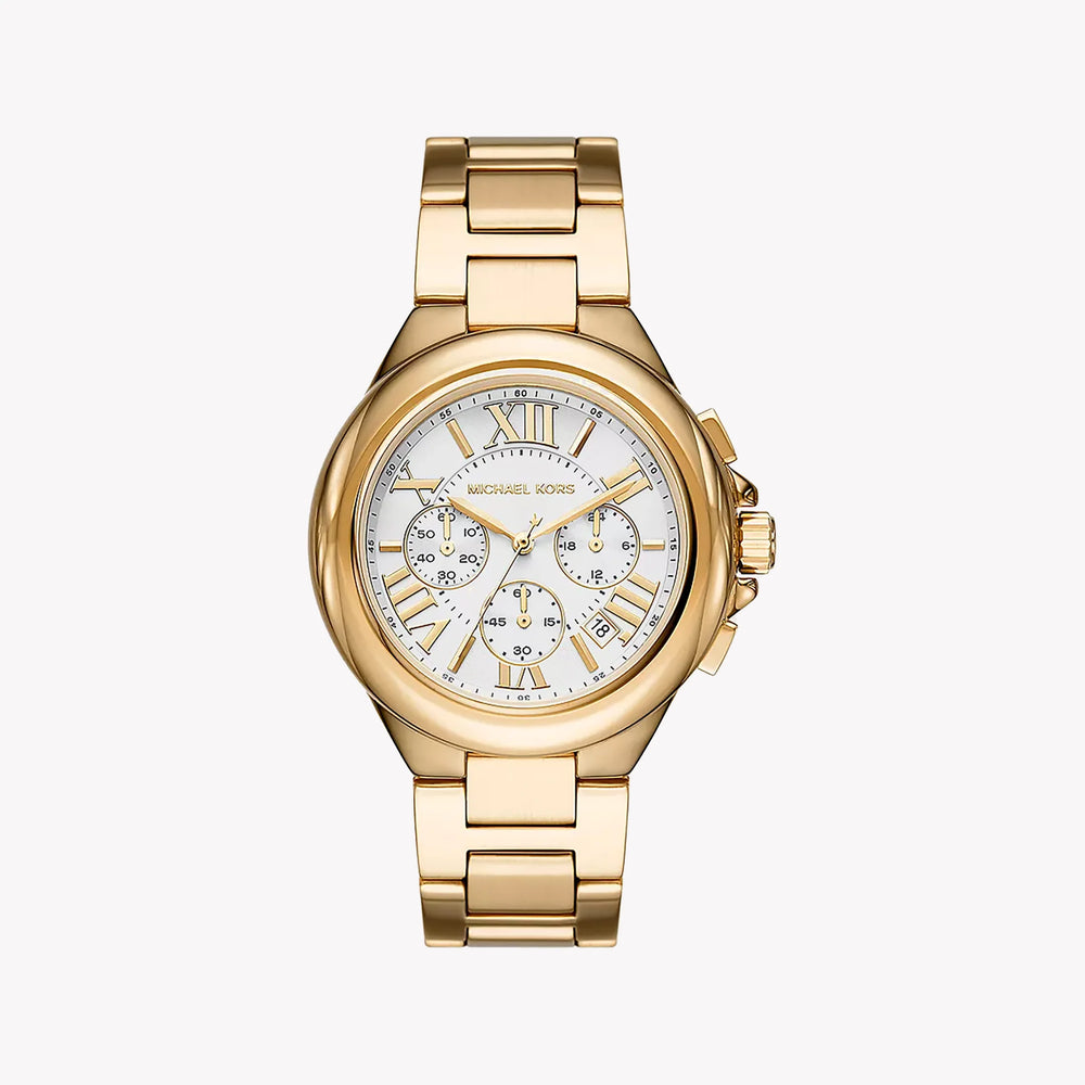 Michael Kors Men's Gold Stainless Steel Watch, White Dial | Mk7270 by i-watch