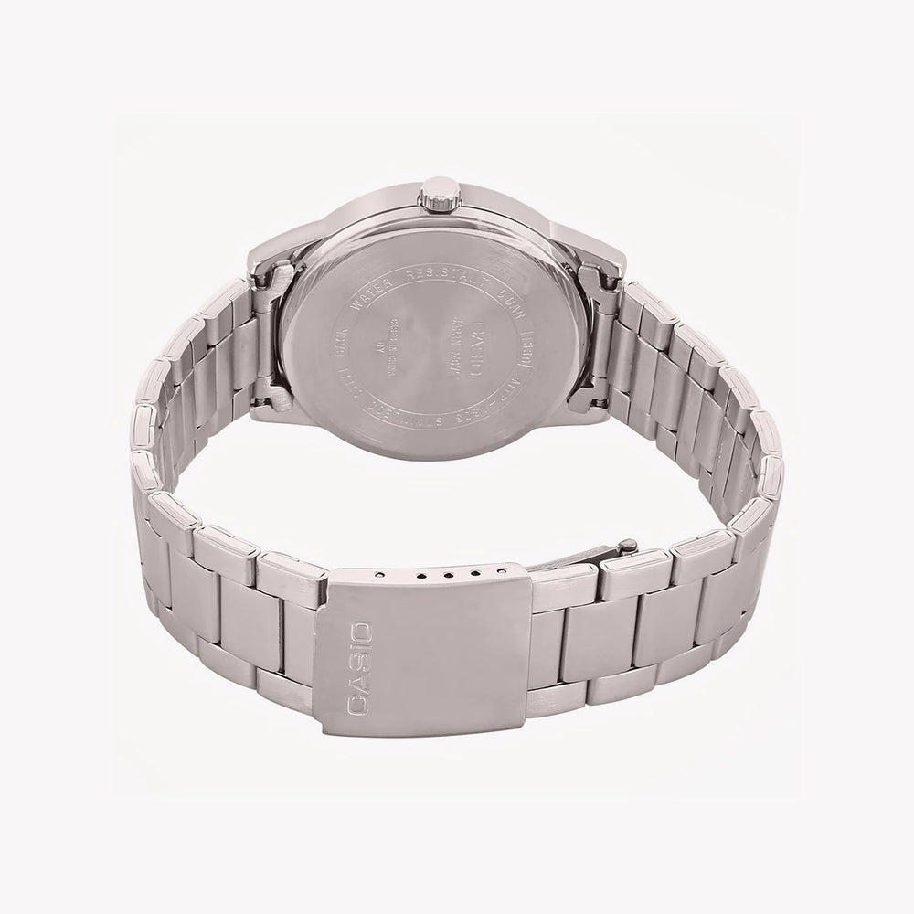 Casio Men's Silver Watch, Black Dial | Mtp-1303d-1avdf by i-watch