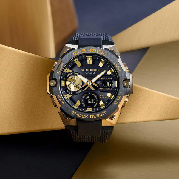 Casio G-Shock Gst-B400gb-1a9dr Sporty Elegance - Mens Black & Gold Adventure Timepiece by i-watch