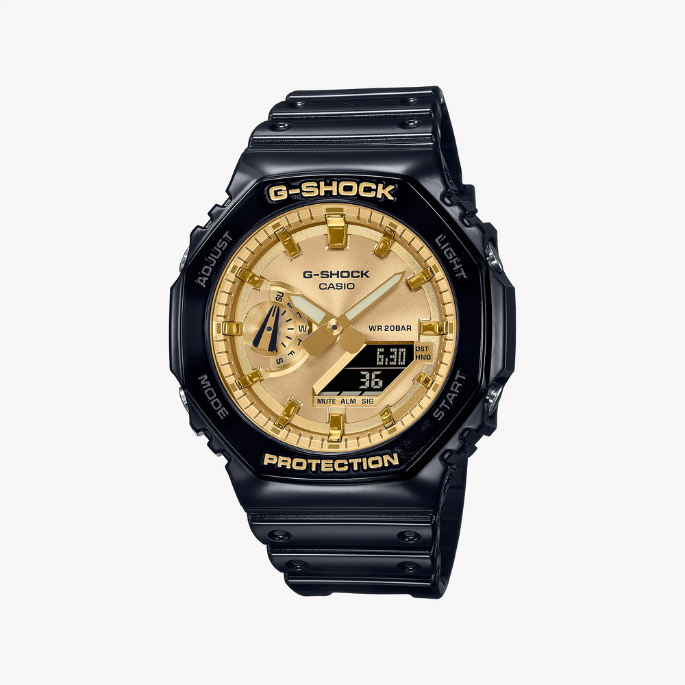 G-Shock Men's Black Resin Watch, Digital Dial | Ga-2100gb-1adr by i-watch