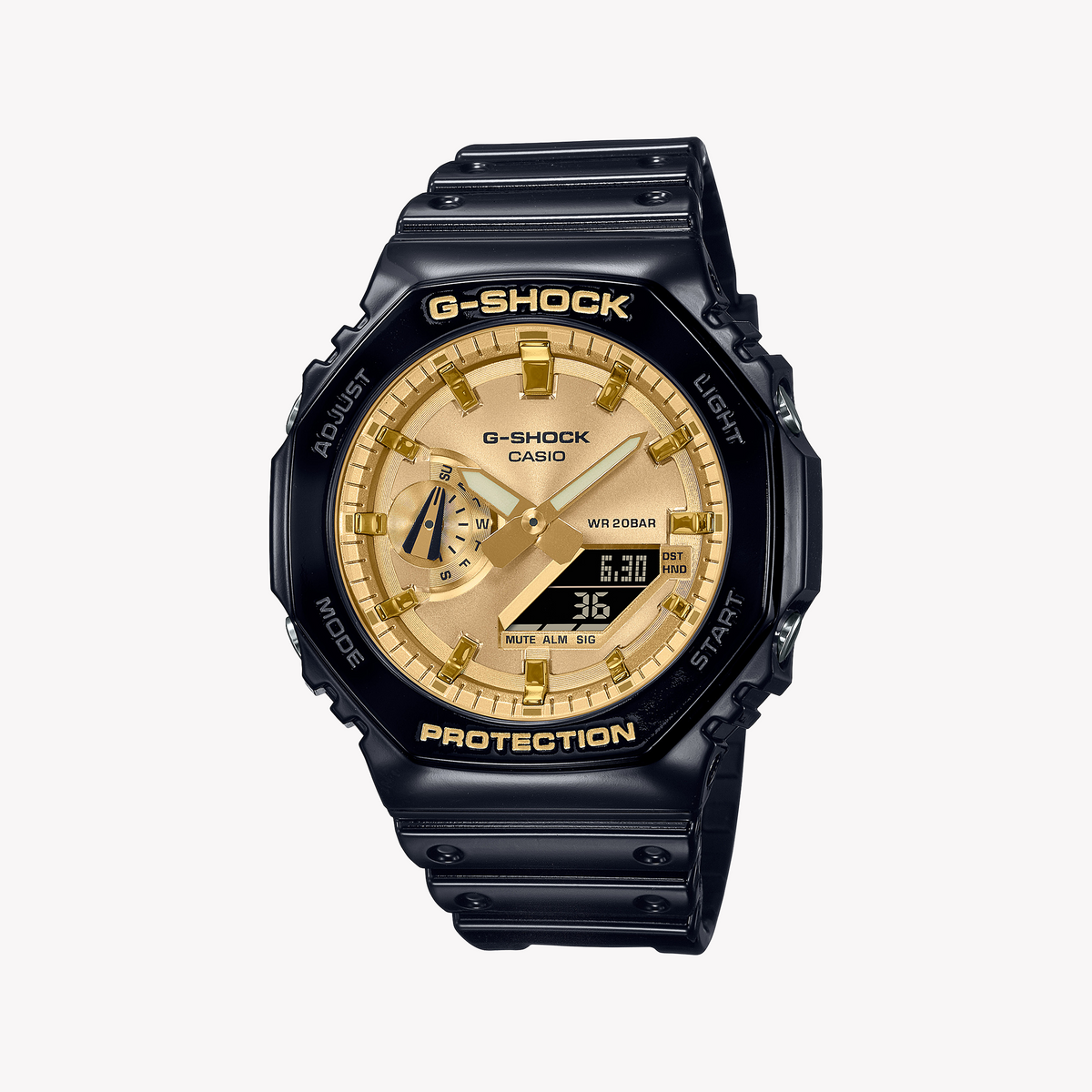 CASIO G-SHOCK GA-2100GB-1ADR OAK COMPACT - URBAN TOUGHNESS MEETS SPORTY STYLE Men's Watch