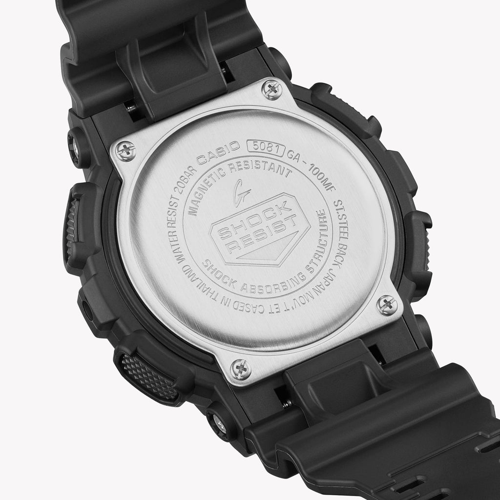 CASIO G-SHOCK GA-100MF-1ADR BLACK MATTE - ADVENTURE AWAITS Men's Watch with resin band and digital dial-i-Watch-3
