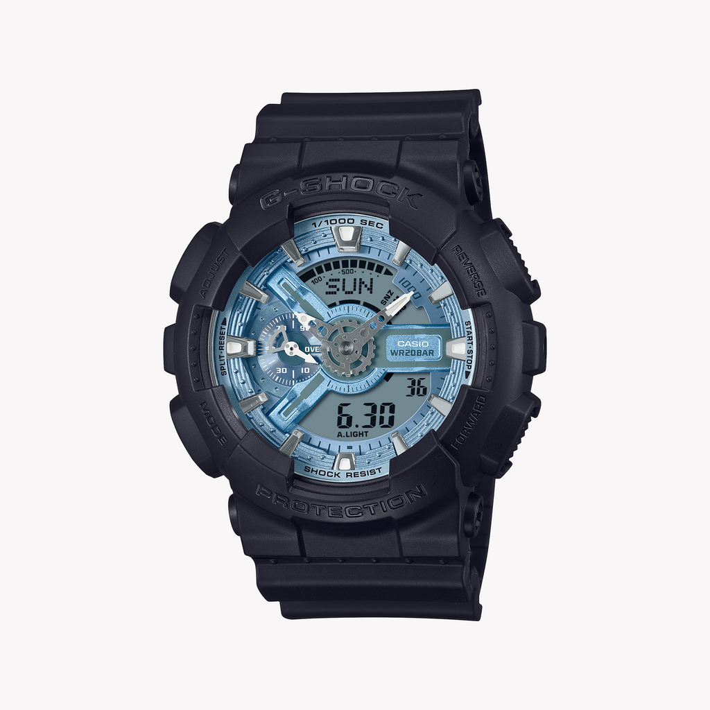 CASIO G-SHOCK GA-110CD-1A2DR BOLD ADVENTURER - Men's Watch with Black Resin Band and Digital Dial