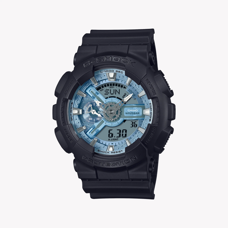 G-Shock Men's Black Resin Watch, Digital Dial | Ga-110cd-1a2dr by i-watch