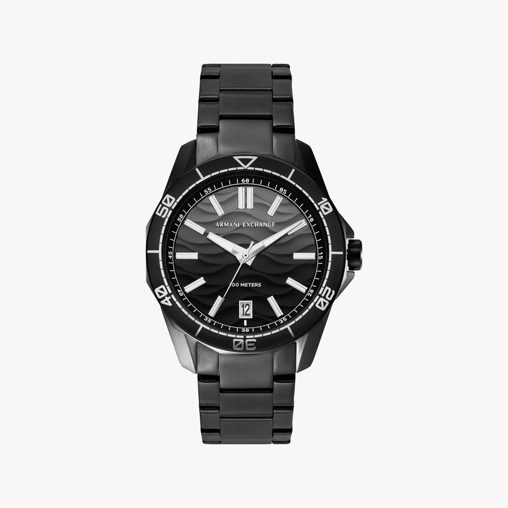 ARMANI EXCHANGE AX1952 BLACK ELEGANCE - MODERN MEN'S STAINLESS STEEL WATCH