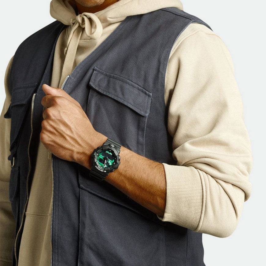 CASIO G-SHOCK GA-700MG-1ADR - RUGGED BLACK RESIN MEN'S WATCH WITH DIGITAL DIAL-i-Watch-2