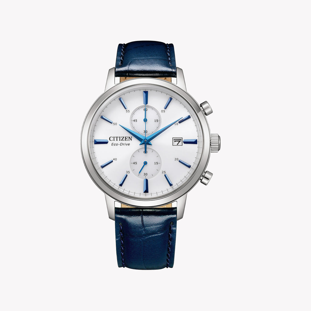 CITIZEN CA7069-16A MODERN CLASSIC - ECO-DRIVE MEN'S WATCH with Blue Leather Band & White Dial