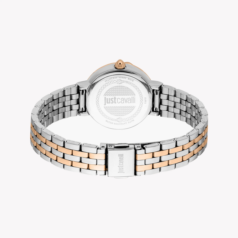 Just Cavalli Women's Two-Tone Watch, Dark Grey Dial | Jc1l311m0075 by i-watch