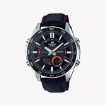 CASIO EDIFICE EFV-C100L-1AVDF - TIMELESS ADVENTURE MEN'S WATCH with Black Dial & Leather Band