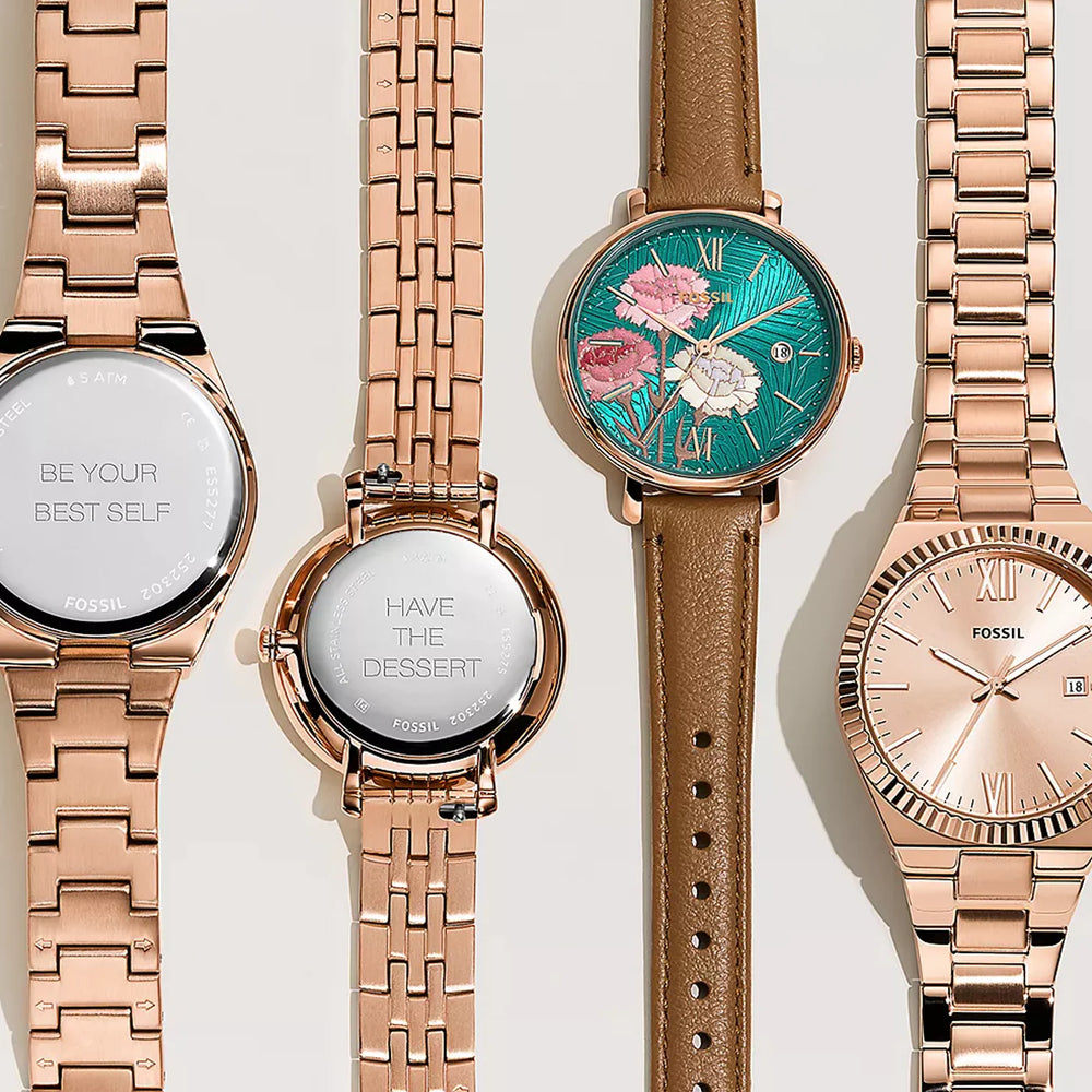 Fossil Women's Rose Gold Watch, Stainless Steel | Es5258 by i-watch