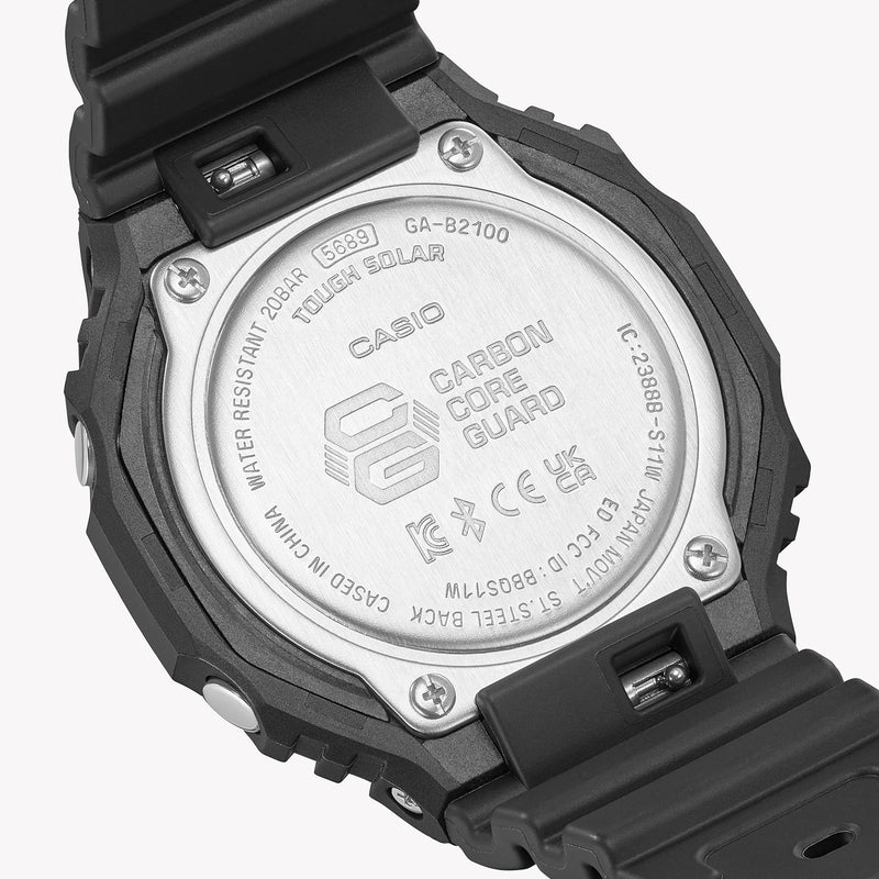 Casio Men's Black Resin Watch, Carbon Case | Ga-B2100-1a1er by i-watch