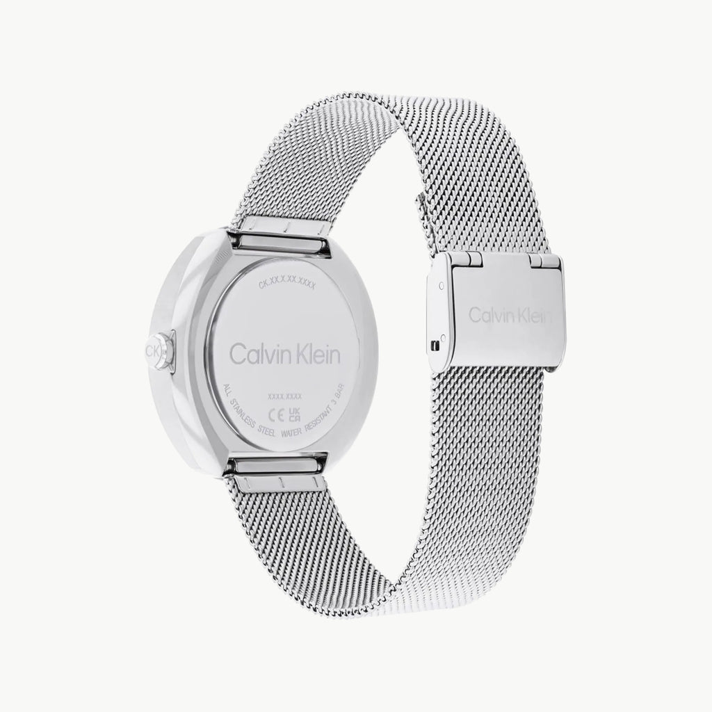 CK CALVIN KLEIN NEW COLLECTION - ELEGANT MODERN WOMEN'S WATCH WITH STAINLESS STEEL BAND & WHITE DIAL-i-Watch-3