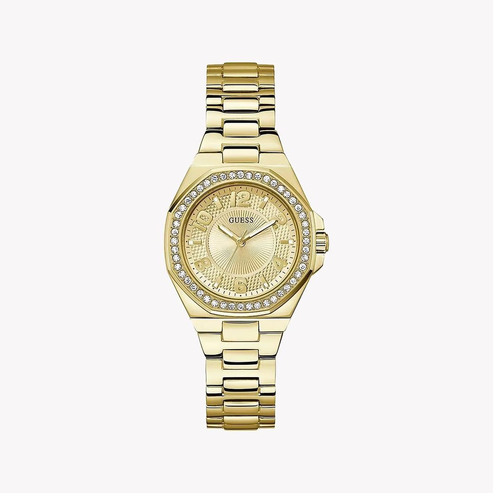 Guess Women's Gold Stainless Steel Watch, Gold Dial | Gw0877l2 by i-watch