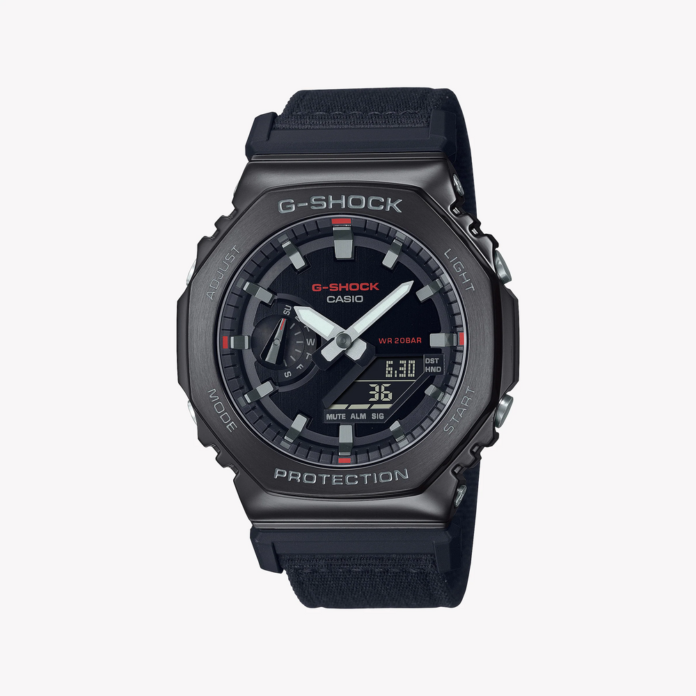 G-Shock Men's Black Stainless Steel, Black Resin | Gm-2100cb-1adr by i-watch