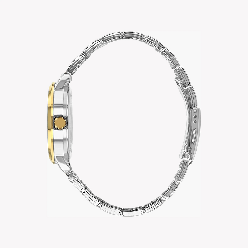 Citizen Men's Gold & Silver Watch, Black Dial | Dz0044-50h by i-watch
