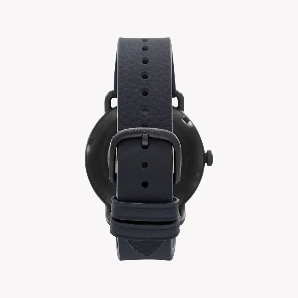 EMPORIO ARMANI AR60028 BLACK ELEGANCE - Men's Sophisticated Timepiece with Leather Band-i-Watch-2