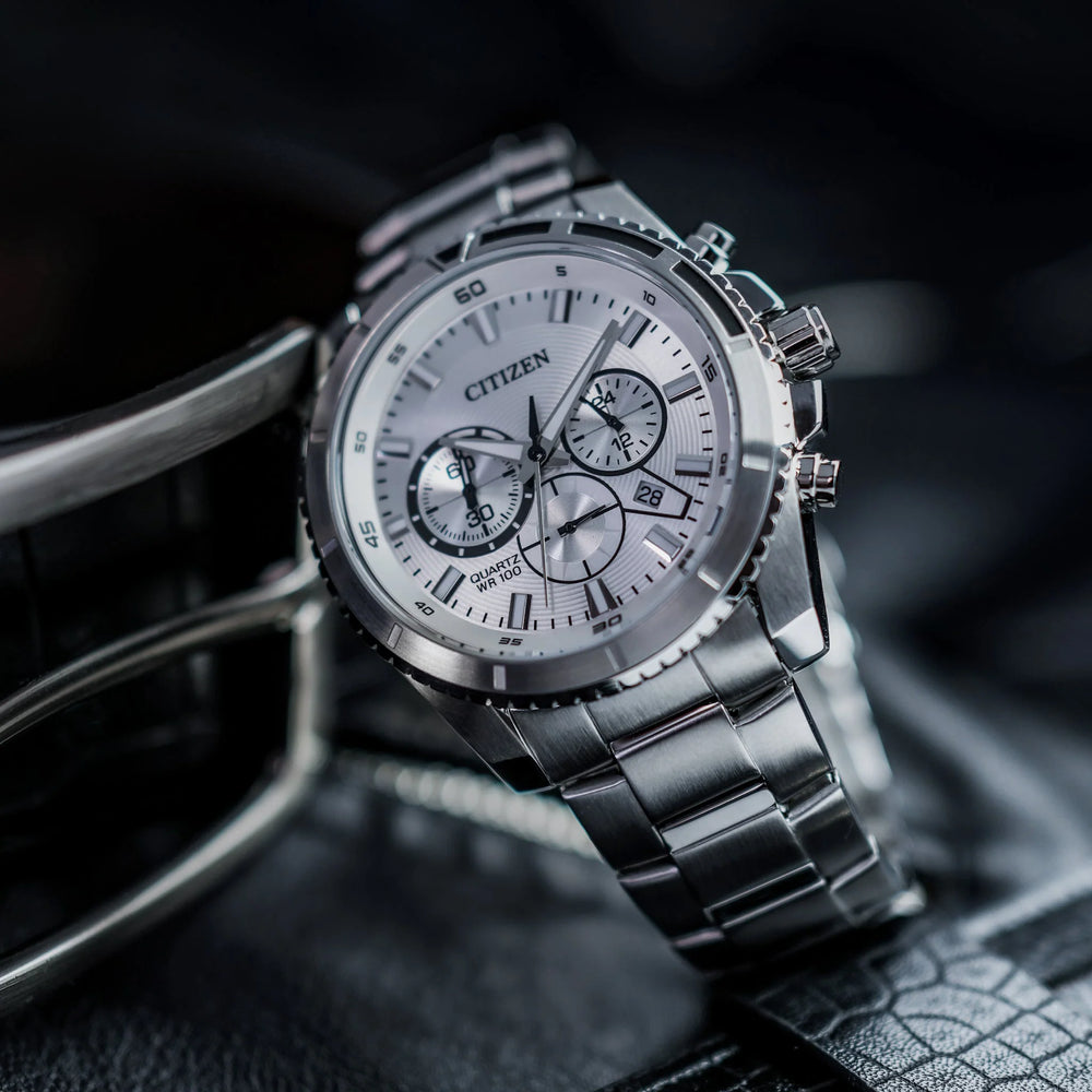 Citizen Men's Stainless Steel Watch, Silver Dial | An8200-50a by i-watch