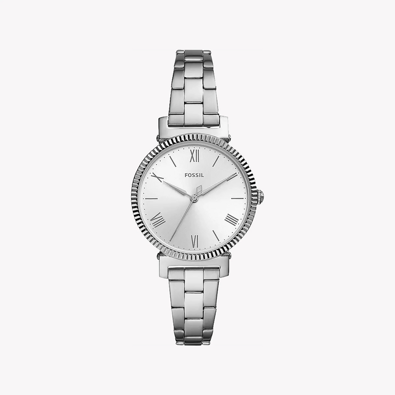 Fossil Women's Silver Stainless Steel Watch, White Dial | Es4864 by i-watch