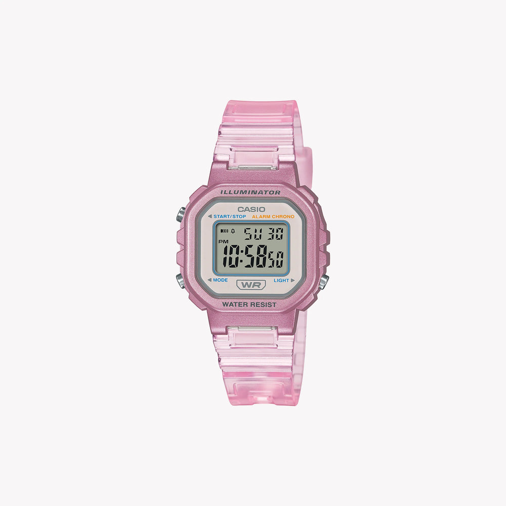Casio Women's Pink Resin Watch, Digital Display | La-20whs-4aef by i-watch