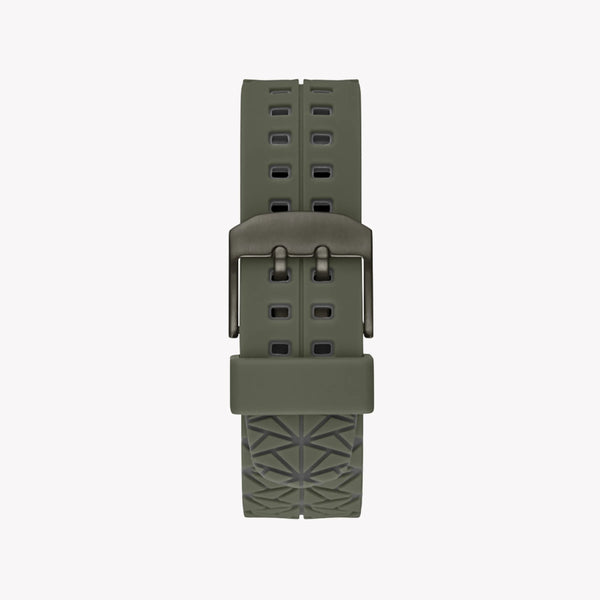 Guess Men's Black Stainless Steel, Green Silicone | Gw0342g1 by i-watch