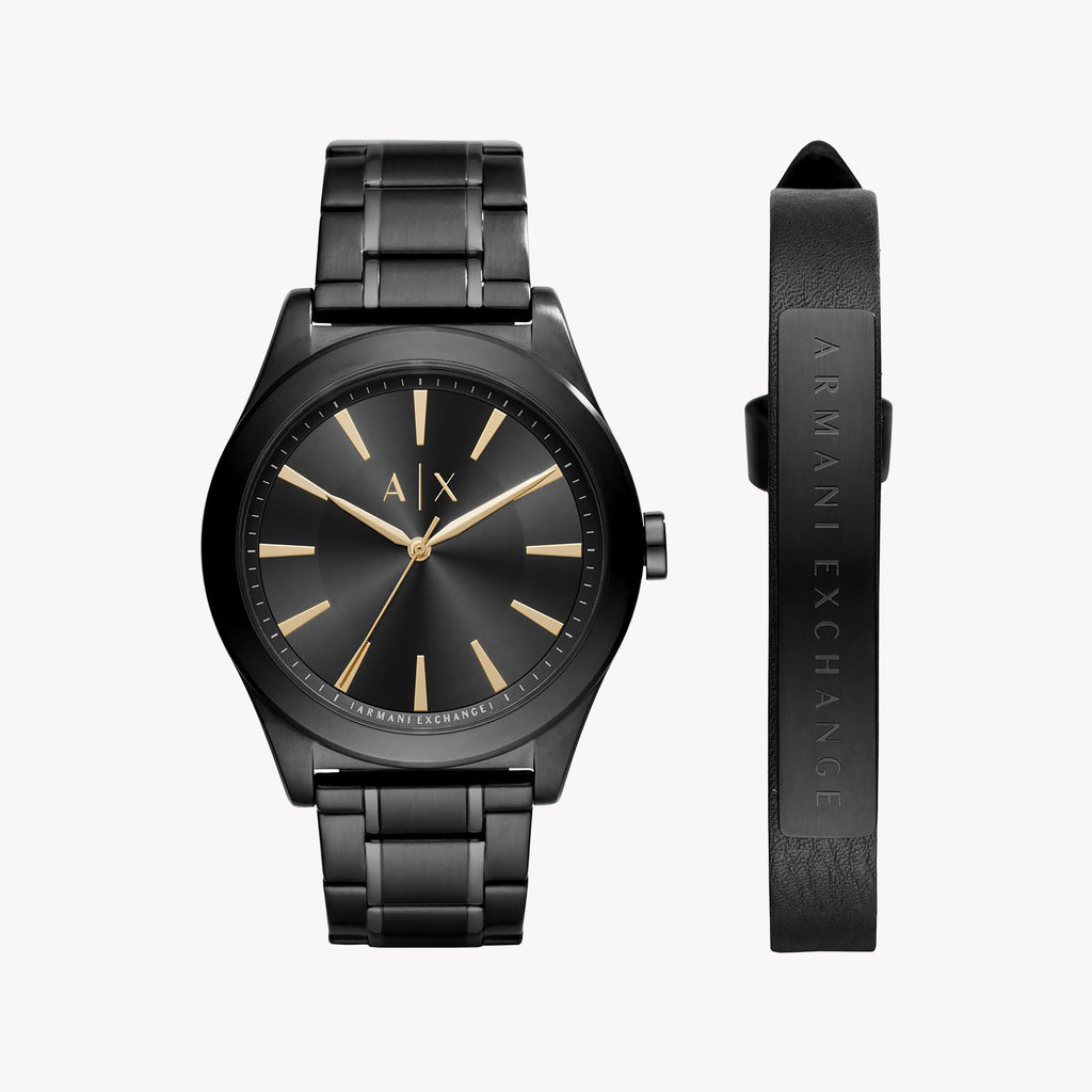 ARMANI EXCHANGE AX7102 BOLD SOPHISTICATION - MEN'S BLACK STAINLESS STEEL ANALOG WATCH