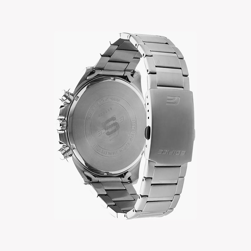 Casio Men's Silver Stainless Steel Watch, Blue Dial | Efv-620d-2avuef by i-watch