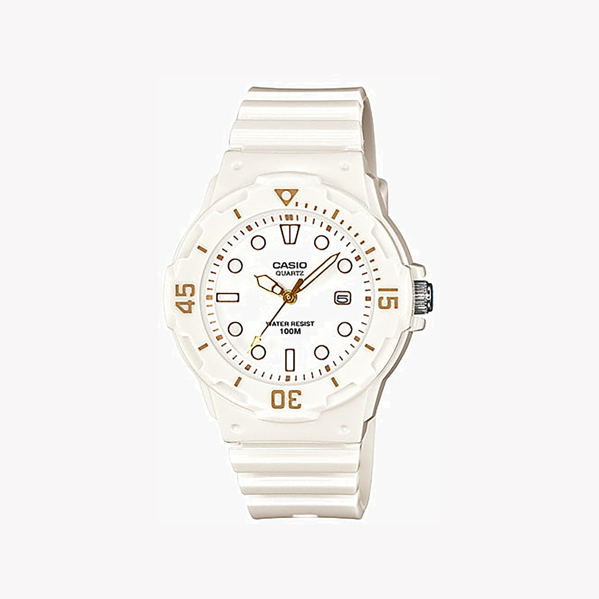 CASIO LRW-200H-7E2VDF CHIC ELEGANCE - WOMEN'S WATER RESISTANT WHITE RESIN WATCH