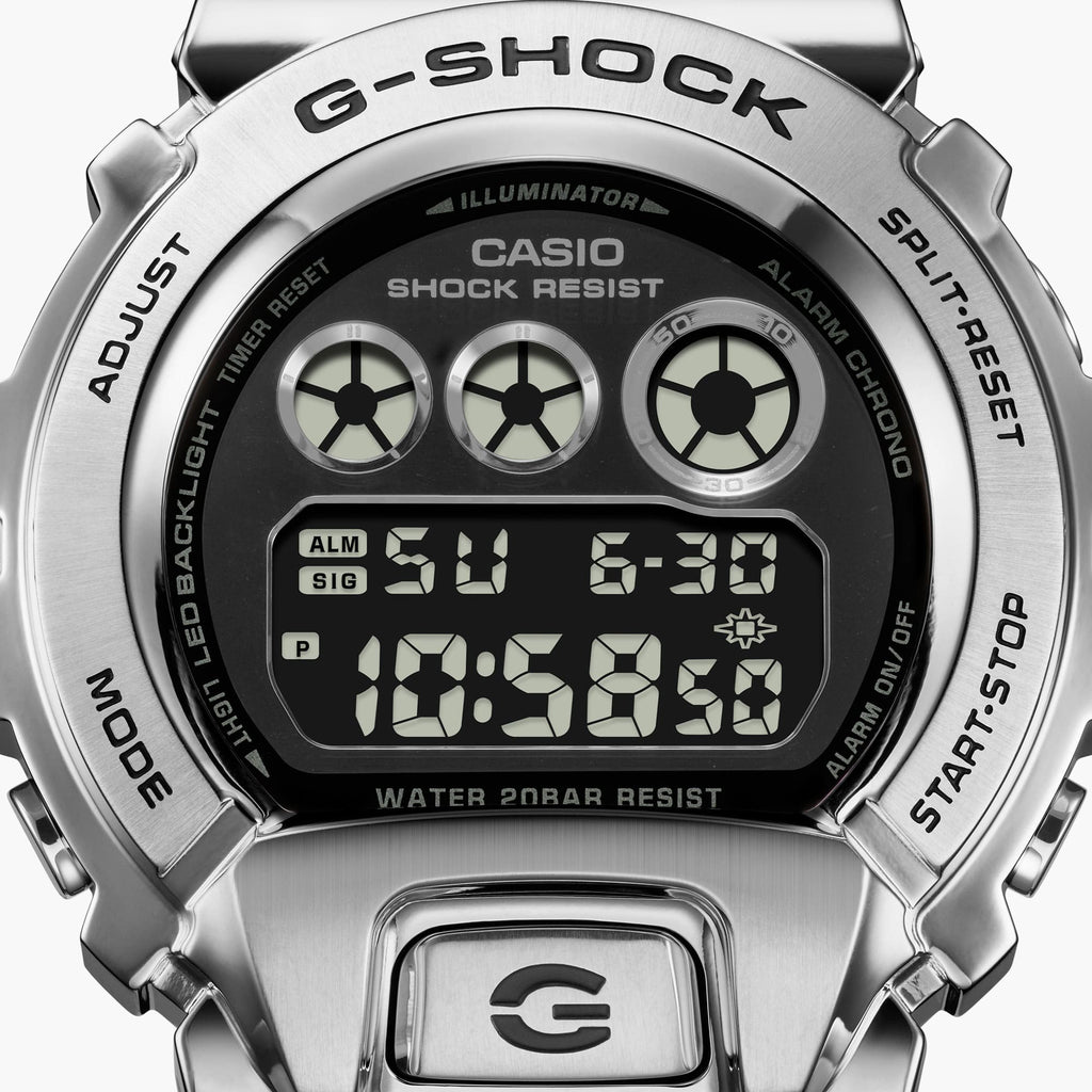 CASIO G-SHOCK GM-6900U-1DR - SPORTY ELEGANCE MEN'S WATCH WITH BLACK RESIN BAND & STAINLESS STEEL CASE-i-Watch-5
