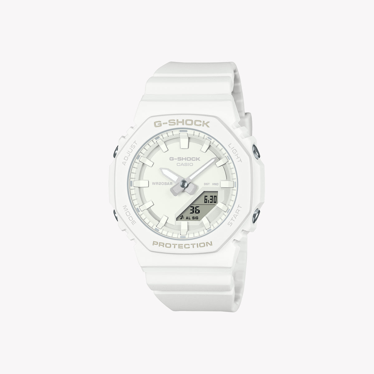 CASIO G-SHOCK GMA-P2100ST-7A ELEGANT ADVENTURE - STUNNING WHITE & GOLD WOMEN'S WATCH