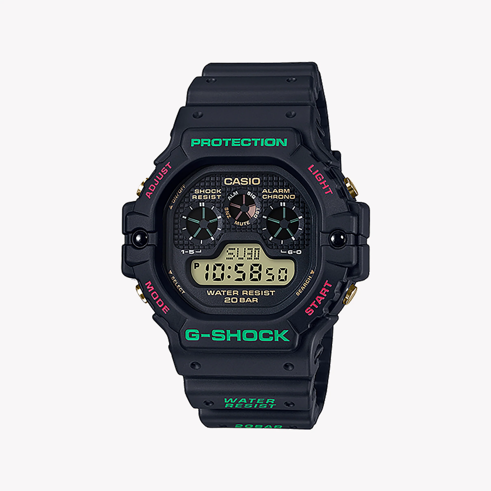 Casio G-Shock Dw-5900th-1dr Bold Adventurer - Men's Resilient Black Timepiece by i-watch