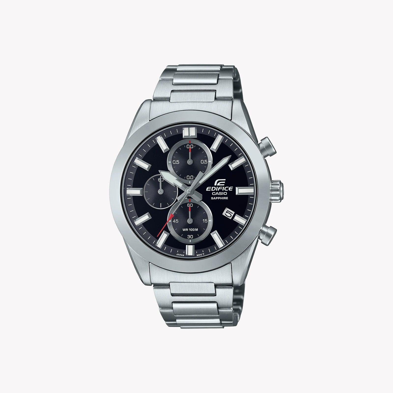 Casio Men's Stainless Steel Watch, Black Dial | Efb-710d-1avuef by i-watch