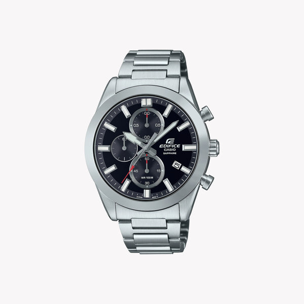 Casio Men's Stainless Steel Watch, Black Dial | Efb-710d-1avuef by i-watch