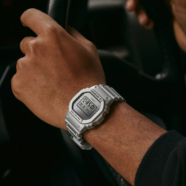 G-Shock Men's Silver Resin Watch, Digital Display | Dw-5600ff-8dr by i-watch