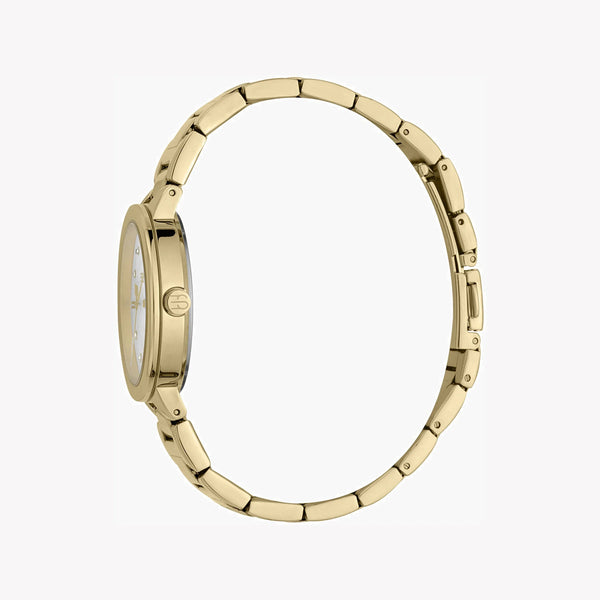Esprit Women's Gold Stainless Steel Watch, Silver Dial | ES1L246M0065 by i-watch