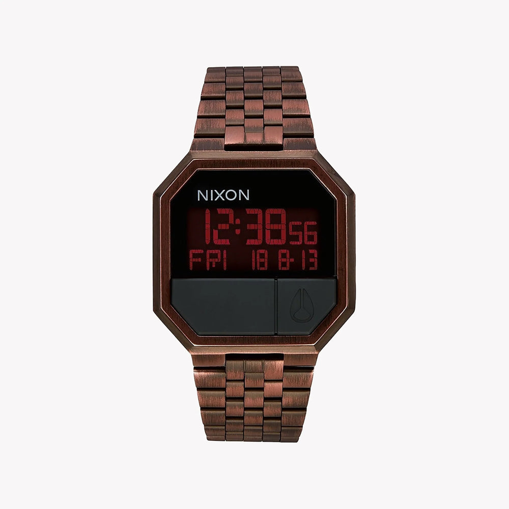 Nixon Men's Brown Stainless Steel Watch, Digital Display | A158-894 by i-watch