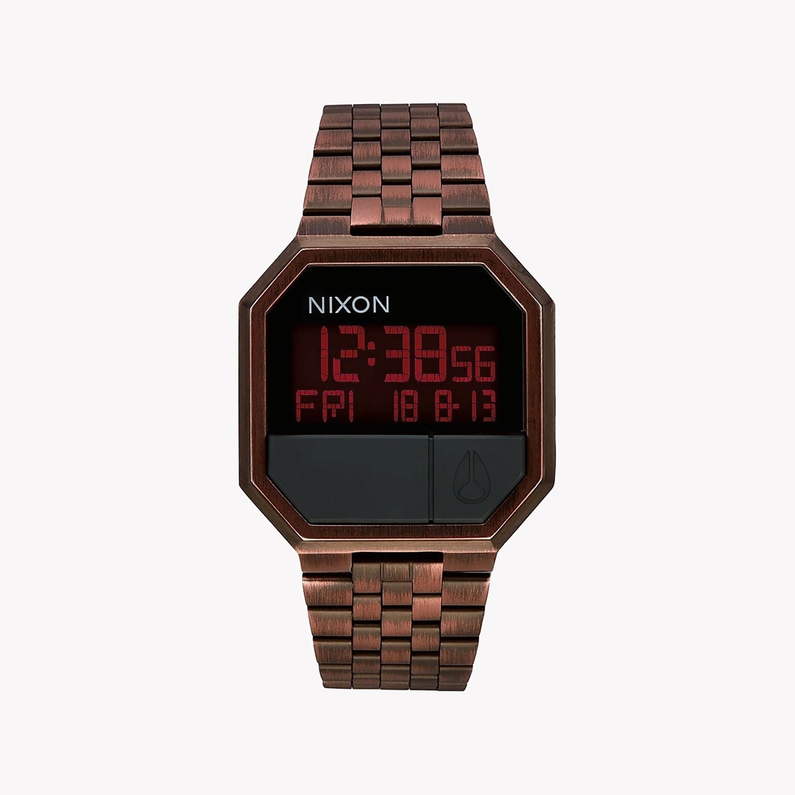 Nixon Men's Brown Stainless Steel Watch, Digital Display | A158-894 by i-watch