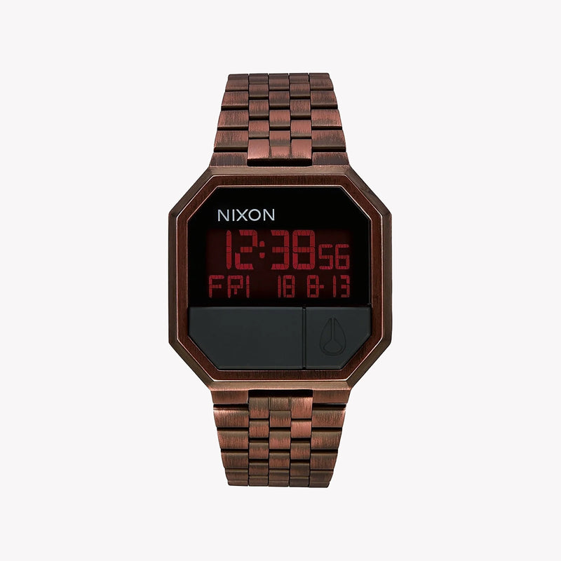 Nixon Men's Brown Stainless Steel Watch, Digital Display | A158-894 by i-watch