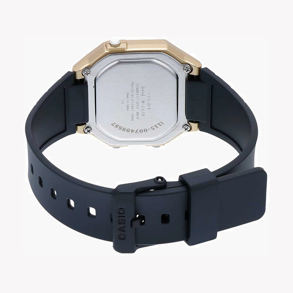 CASIO W-217HM-9AV ADVENTURE TIME - STYLISH SPORTY DIGITAL WATCH WITH GOLD ACCENTS-i-Watch-2