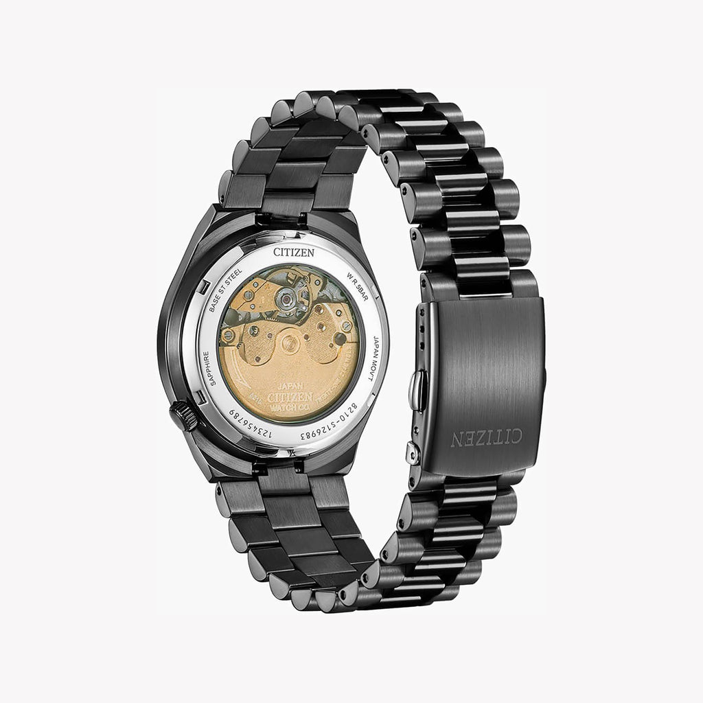 CITIZEN NJ0155-87E ELITE AUTOMATIC - BLACK STAINLESS STEEL MEN'S WATCH WITH 5 ATM WATER RESISTANCE-i-Watch-3